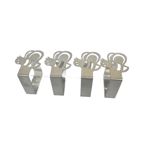 Pince nappe inox motif abeille - nappe,