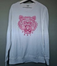 Sweat Kenzo blanc et fuchsia M