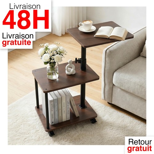 Table appoint roulante - roulante, bois
