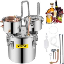 VEVOR Équipement de Distillation d'Alcool Vin d'Eau Distillateur Inox 11,4 L