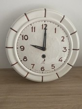 MAGNIFIQUE PENDULE MURALE CERAMIQUE EMAILLEE JAZ