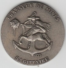 France Médaille Jeton Chasseur De Mines Sagittaire XX Siècle