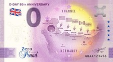 Billet Souvenir 0 Pounds D-Day 80th Anniversary