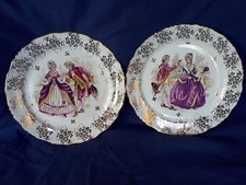 2 ASSIETTES  PORCELAINE DE LIMOGES ETS CHADELAUD 