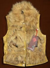 Gilet en fourrure de renard jaune K-Yen en taille M