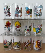 LOONEY TUNES  -  BUGS BUNNY / SPEEDY GONZALES / COYOTE... 12 VERRES À MOUTARDE -