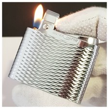 Briquet gaz * SILVER MATCH *chrome losanges-Lighter-Feuerzeug-Accendino*打火机