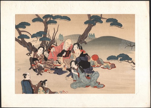 1910 estampe japonaise - 1910,