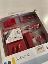 NEUF NEW pochette + stylet + écouteurs + chargeur rouge nintendo DS DSI 3DS