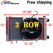 3 ROW aluminum radiator + fan