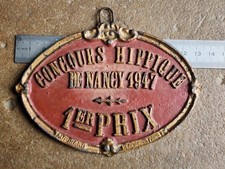 Hippique Chevaux Plaque