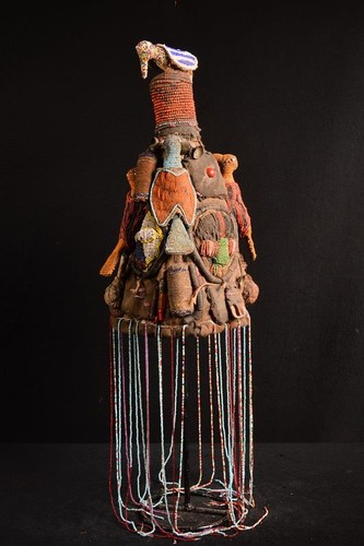 Ancien masque africain - ade, oba