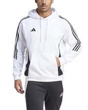  Hoodie HOMME Adidas Tiro 24 Sweat Blanc Cotone Felpato Loisirs 