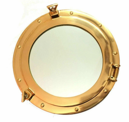 Miroir hublot laiton - miroir,