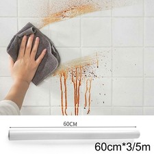 Autocollant mural étanche à l'huile PET auto-adhésif simple transparent imper