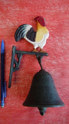 Cloche porte coq fonte - cloche,