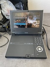 Ancien Lecteur Dvd Portable Toshiba SD-P1619 Chargeur Câble Voiture Fonctionne 