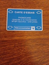 Telecarte HOLOGRAPHIQUE DE MAINTENANCE  A20  Attention CARTE Abîmée. 