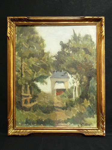 Ancien tableau huile sur - tableau,