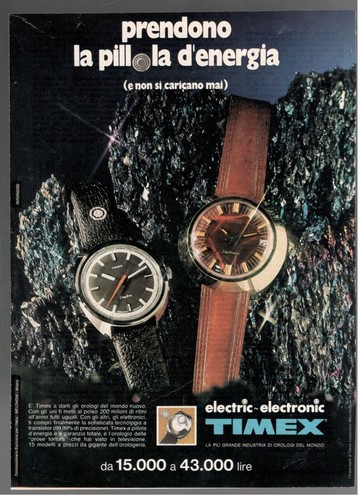 Timex publicité page 1971 - timex,