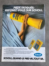 Publicité de Presse 1984 Crème Pédico pour les pieds de SCHOLL