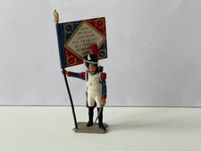 Soldat de plomb 1/32  SVM , 1 er empire porte drapeau Garde Impériale .
