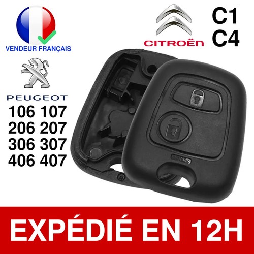 Coque clé peugeot 206 - coque,