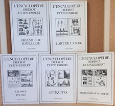 5 livres DIDEROT et D'ALEMBERT