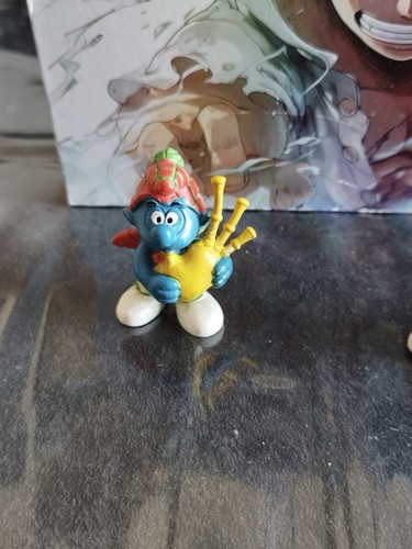 Figurine cornemuse schtroumpfs - figurine,