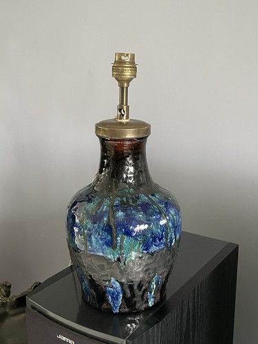 Lampe vase vintage poterie - poterie, la
