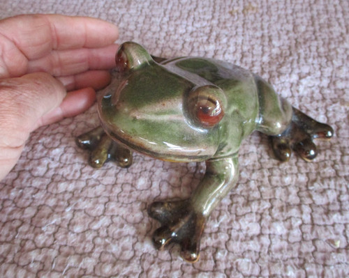 Superbe grenouille faïence - grenouille, en