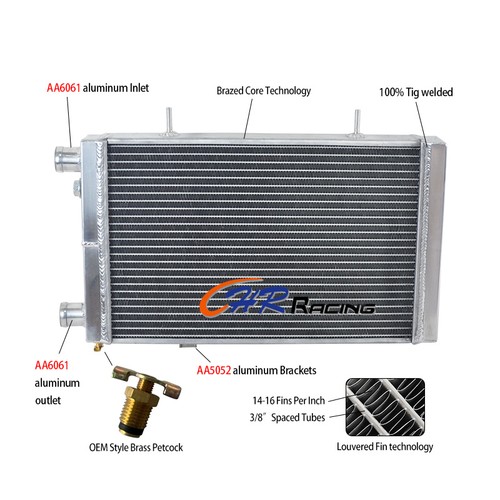 Row aluminum radiator for - row,