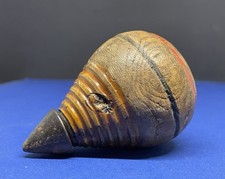 Authentique Collection Très Ancienne Toupie Jouet Vintage Ancien Bois Et Fer