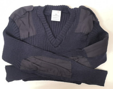 Pull V-Cou Vêtement De La Marine Britannique 100% Laine