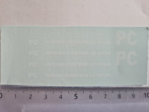 Decalques pompier rhone - decalques, pc