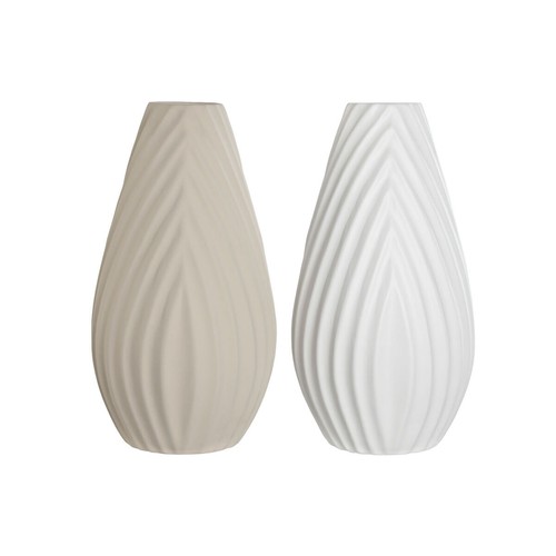 Vase home esprit blanc beige - vase,