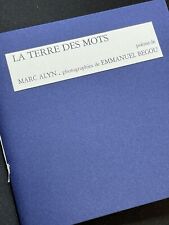 🌓 Marc Alyn  Emmanuel Begou La Terre des mots 70 ans Pierre André Benoit PAB