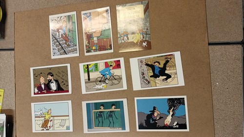 Tintin lot cartes - lot, postales