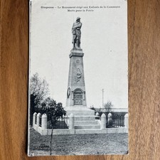 Postcard Cpa- Glageons Monument Aux Enfant Mort Pour La Patrie-