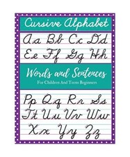 Cursive Alphabet Words and