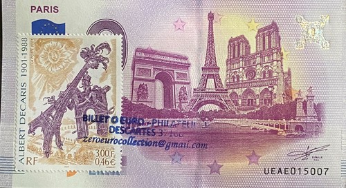 Billet euro philathelique - billet,