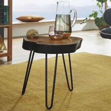 FineBuy Table d'appoint Bois