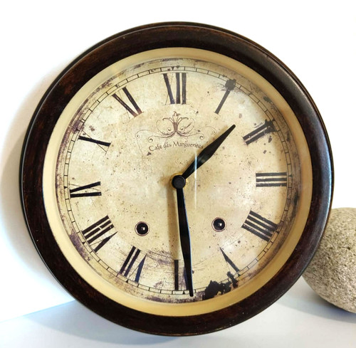 Horloge murale métal style