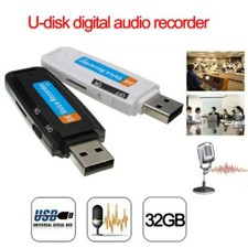 Enregistreur vocal numérique dictaphone micro espion clé USB flash drive 32 GO
