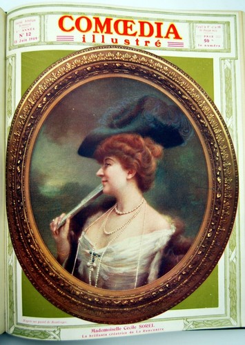 Estampe mle cécile sorel - cécile,