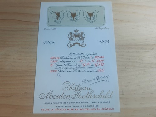 étiquette vin chateau - , mouton