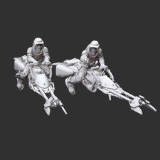Star Wars - Imperial Scout troopers speeder bike - Echelle Star Wars Legion