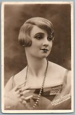 1930' Pierre Imans Carte Photo Publicitaire du Statuaire Art Déco Mannequin Cire
