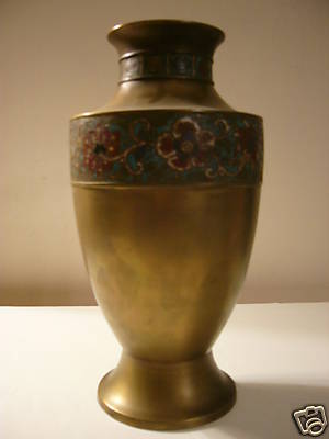 Vintage brass vase urn - vintage, vase/urn