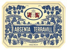 Ancienne étiquette Absinthe